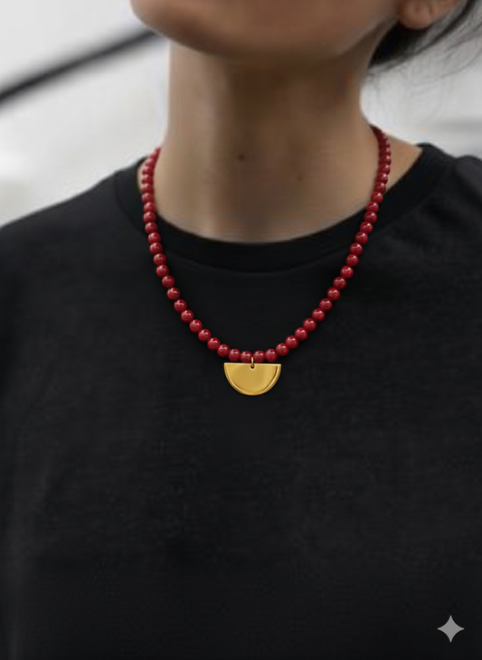 Collar Luna Roja
